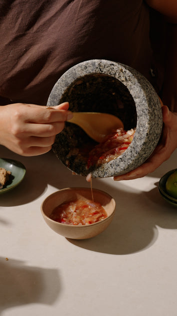 Indonesian Sambal: Authentic Chili Sauce Made in a Mortar and Pestle – KROK