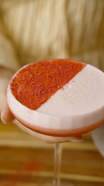 Tart Raspberry Whiskey Sour with Mortar and Pestle – KROK