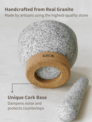 KROK Thai Granite Mortar and Pestle