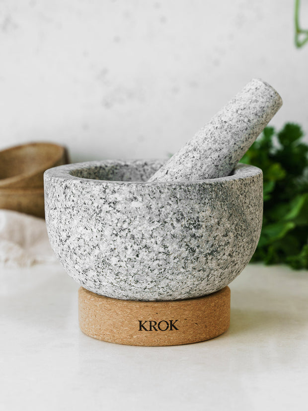 KROK Thai Granite Mortar and Pestle